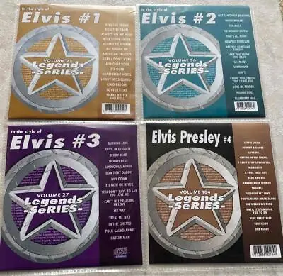 4 Cdg Karaoke Legends Discs Elvis Presley Vol 1-4 Oldies Rock Cd+g Music Songs . • $36.75
