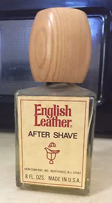 Vintage English Leather After Shave 8 Fl Oz Bottle Mem Company • $14.99