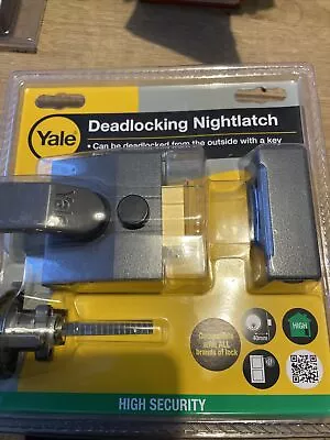 Yale Locks Deadlocking Nightlatch 40mm Brass Finish With Keys Etc • £10.99