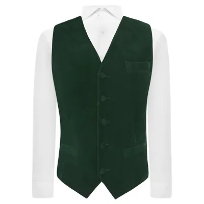 Dark Green Velvet Waistcoat • £29.99