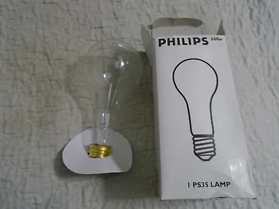 NEW IN PACK Philips 300 Watt Clear Bulb W/Mogul Base 120/130v • $5.99