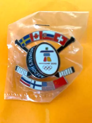 Vancouver Olympics Pin Womens Ice Hockey Noc Flag Of Nations Pin • $39.95