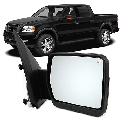 Black Fits 2004-2014 Ford F-150 Power+Heated Mirror Passenger RH Side Mirror • $49.87