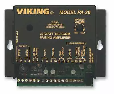 Viking Electronics PA-30 Viking 30 Watt Telecom Pagin A • $271.51