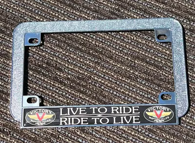 Victory Vision Vegas 8 Ball Hammer Gunner Magnum Motorcycle License Plate Frame • $26.99