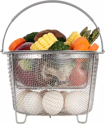 Steamer Basket For Instant Pot Accessories 6 Qt Or 8 Quart - 2 Tier Stackable 18 • $30.96