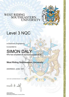 All Novelty Certificates Personalised Custom Design University Degree Transcript • £14.99