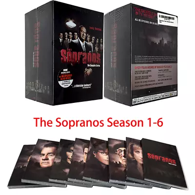 The Sopranos: The Complete Series Seasons 1-6 DVD 30-Disc Set New Free Shipping • $40.71