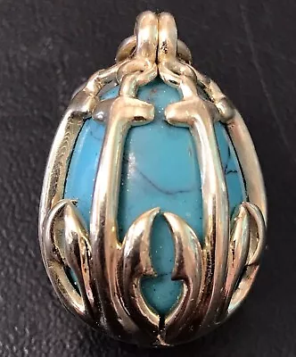 Faberge Imperial Era Gold 14k Pendant Egg Turquoise • $1250