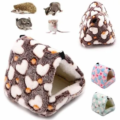 Pet Nest Plush Cage Rabbit Guinea Pig Warm Hamster Sleeping Bed Hut Tent Hammock • $6.61