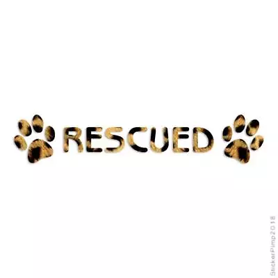 Rescued Dog Paw Animal Vinyl Decal Sticker 40 Patterns & 3 Sizes #2970 • $3.22