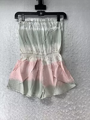 Vintage Havana Women's Tie Dye Strapless Romper Shorts Size M • $25.99