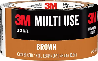 Brown Duct Tape With Strong Adhesive And Water-Resistant Backing 1.88 X20Yards • $8.77