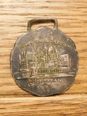 Vintage Watch Fob Marked Plage Viger Station Montreal. • $19.99