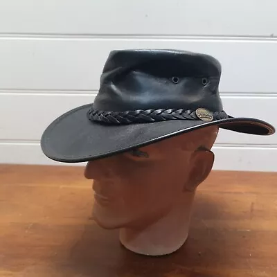 £31.54 • Buy Barmah Australia Squashy Leather Bush Hat  Waterproof Size M Unisex Adults