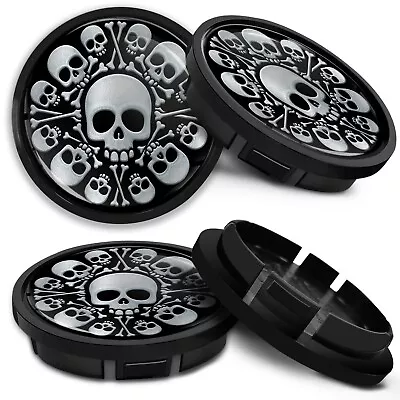 Compatible For VW Wheel Center Hub Caps Of Rims Volkswagen 66mm 5G0601171 Skull • $14.99