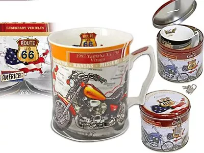 Carmani CR-016-6009 16oz Mug In Metal Moneybox YAMAHA Motorbike Big Tea Mug • $29.75