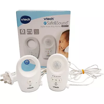 VTech Safe & Sound Digital Audio Baby Monitor DM1111 Portable Rechargeable 450m • £18.99