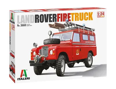 Land Rover Fire Truck 1:24 Plastic Model Kit 3660 Italeri • £32.94