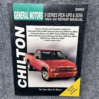 Chevy S10 Sonoma Blazer 1994-2004 Tune-up Service Repair Manual Wiring Diagrams • $29.95