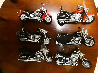 MAISTO Harley Davidson ( Lot Of 6 ) Toy Model Diecast Motorcycles • $18