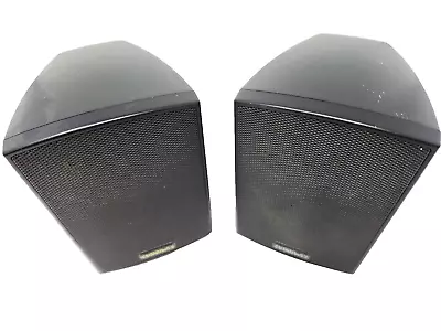 Ariston MSX-V Micro Monitor Two Way Speakers Pair 30W Black • £24.95