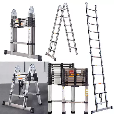 Collapsible Telescoping Ladder Lightweight Extension Ladder Business /Household  • $62.80