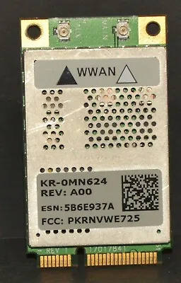 Used Dell MN624 WMAN Mobile Wireless Broadband Mini PCI-E Card KR-0MN624 • $3.55