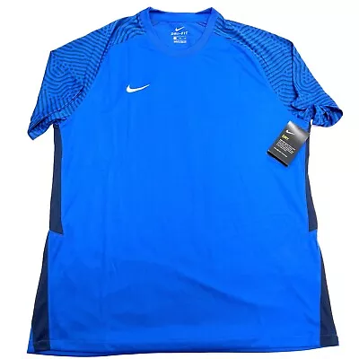 Nike Dri-Fit Slim Fit Vaporknit III Short Sleeve Men`s Blue Jersey Size XL • $24.99