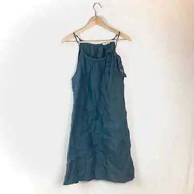 Marisa & Marie Large Blue Linen Italian Dress • $25