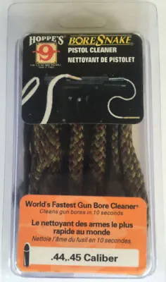 Hoppes .44-45 Caliber Boresnake Fastest Gun Bore Cleaner 24004 • £17.58