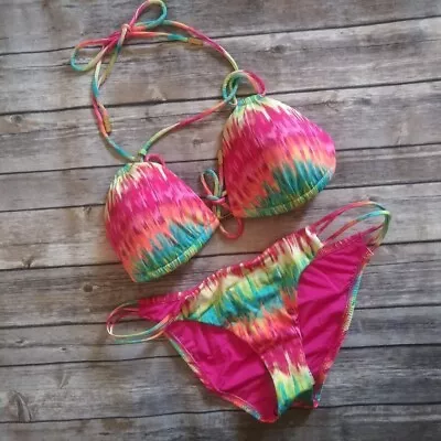 A.Che Colorful 2 Piece Bikini Size Large • $19.99