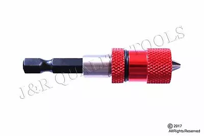 Adjustable Screw Depth Bit Holder W/ Magnetic Tip 1/4  Inch Hex Driver Tool • $6.45