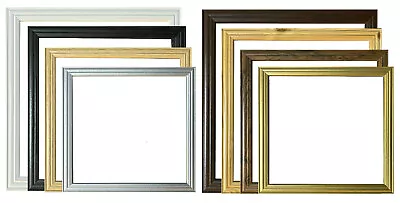 £3.49 • Buy Square Picture Frame Sleek Thin Photo Frame Wood Effect Frame Wedding Gift New 