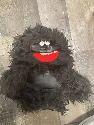 VINTAGE Princess Soft Toy Gorilla Hand Puppet Monster Chimp Monkey Black 10 Inch • $16.99