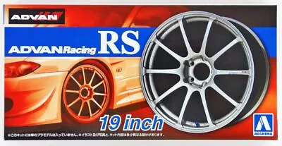 1:24 Advan Racing RS 19  Tire Wheel Set AOSHIMA CAR MODEL ACCESSORY 53782 • $11.99