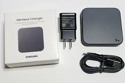 Unused Black Samsung Fast Charge Pad QI Wireless EP-P1300TBEGUS In Retail Pkg • $15.99