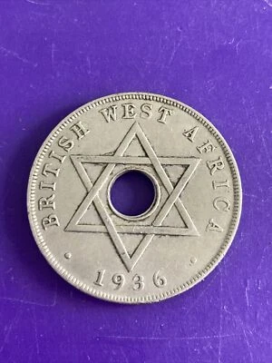 £0.50 • Buy 1936 British West Africa, 1 Penny Coin