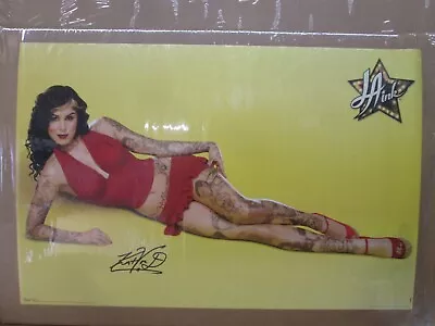 L.A. Ink Cat Von D Car Garage Poster Man Cave Hot Tattoo Artist 2008 19819 • £38.61
