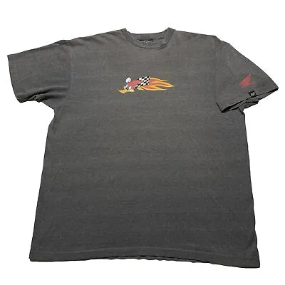 Vintage Honda Racing T-Shirt Men’s XXL Fox Woody Woodpecker Motocross Art Gray • $29.99
