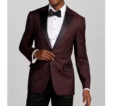 44L JOS A BANK Slim Fit Camo Formal Dinner Jacket Blazer 1btn C040258 • $129.95