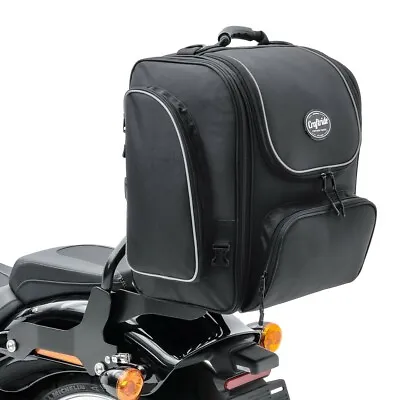 Sissybar Bag For Yamaha YBR 125 Custom TM4 39-49L Blk • £126.31