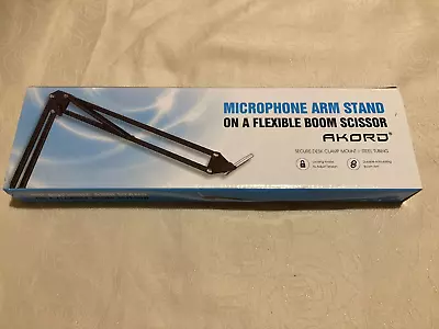 £2.99 • Buy Microphone Arm Stand On Flexible Boom Scissor.  New.  Boxed.