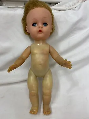 Vintage 1960's Roddy Baby Girl Doll Blonde 12” Made In England Blonde Short Hair • $45
