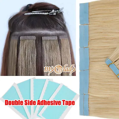 MY-LADY 100PCS Double Sided Adhesive Super Tape For Hair Extensions Skin Weft US • $12.13