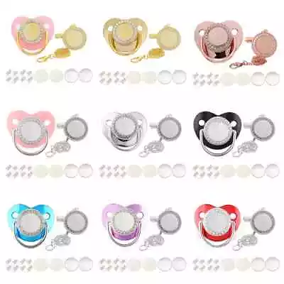 10 Pcs Pack Blank Sublimation Pacifier Custom Wholesale Bling Pacifier For Baby • $83.40