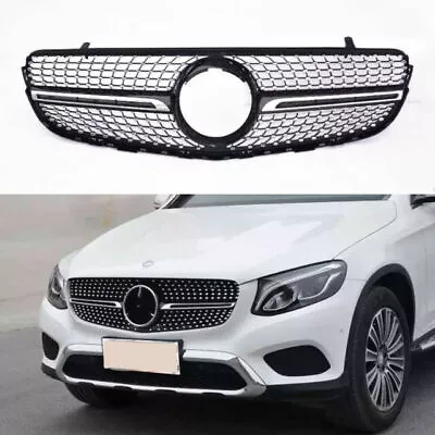 Diamond Amg Glc63 Style Front Bumper Bar Grille For Mercedes-benz Glc-class X253 • $300