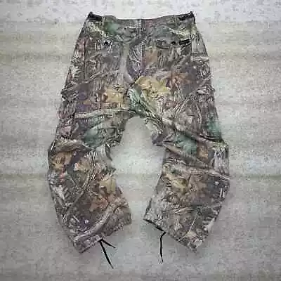 Vintage Liberty Hunting Camo Tactical Pants 42x34 Baggy Fit Cargos Woodland 90s • $60