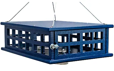 JCs Wildlife Recycled Poly Lumber Deluxe Double Caged Platform Bluebird Feeder • $104.97