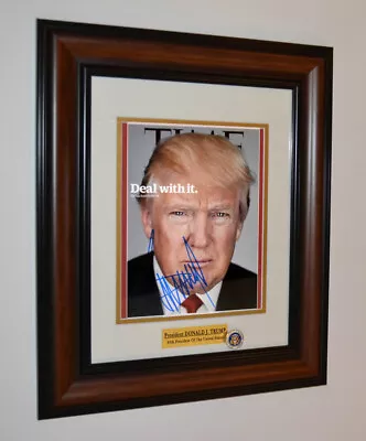 $2573.29 • Buy TRUMP  Signed President Autograph, COA UACC PSA/DNA Guaranteed, FRAME, HAT. News
